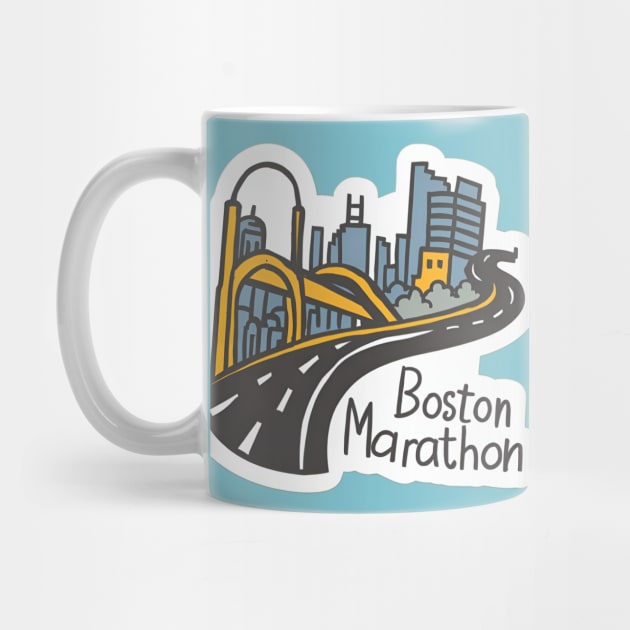 boston marathon gift by CreationArt8